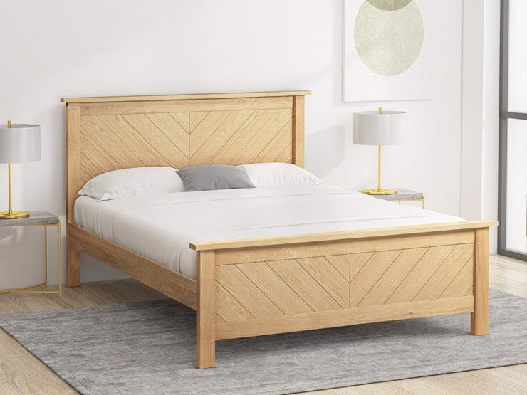 Palermo Oak Wooden Bed Frame
